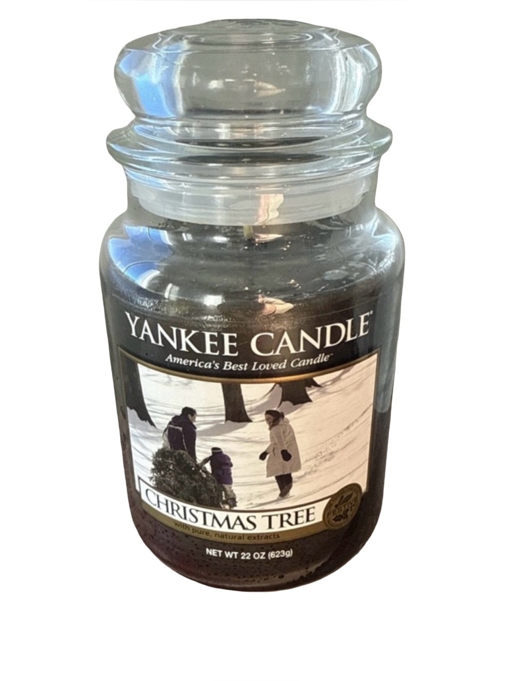 YANKEE CANDLE 22 oz. *RARE, DISCONTINUED* CHRISTMAS TREE: NEVER BURNED